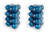 Decosy® Petrol Kerstballen Glas 32 stuks - 60 mm - Blauw