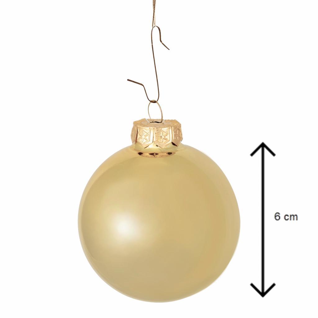 Decosy® Gold Combi Kerstballen Glas 32 stuks - 60 mm - Goudkleurig
