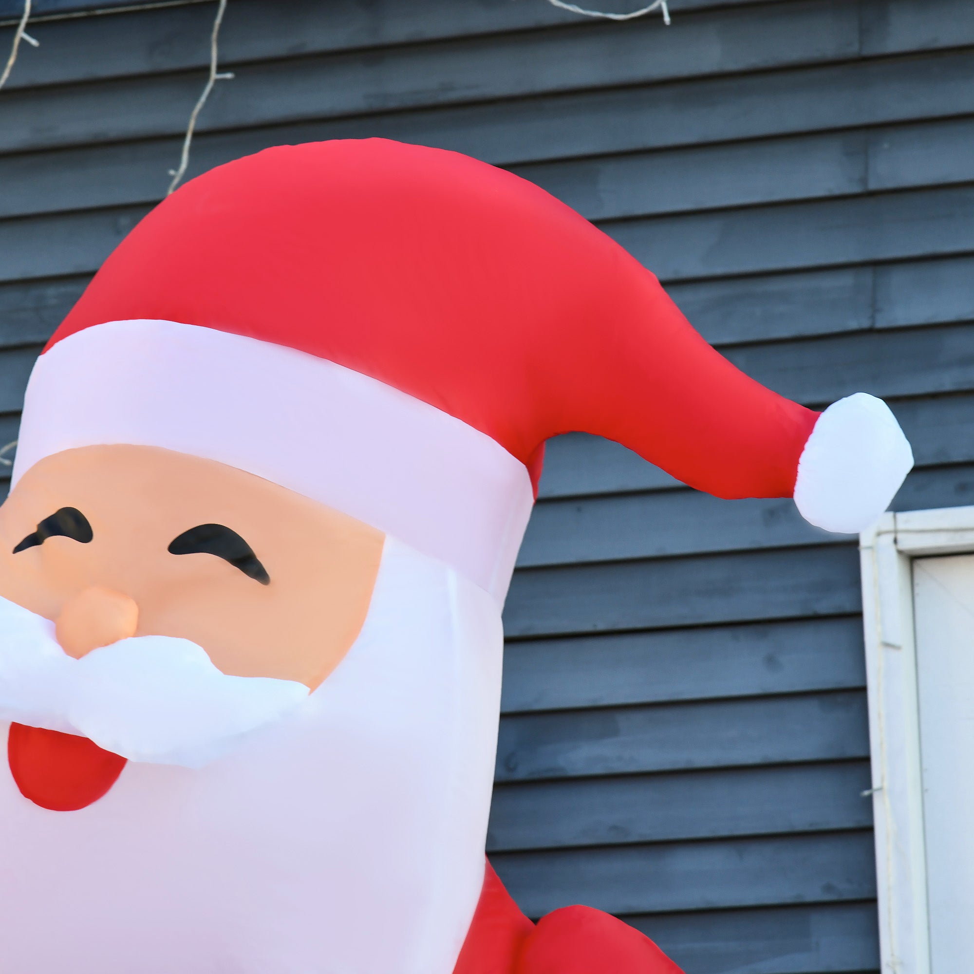 Homcom Opblaasbare kerstman met LED-verlichting 250cm