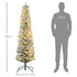 Homcom Kerstboom met Sneeuw 180 cm - LED Verlichting - Groen