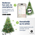 Christmas tree Excellent Trees® LED Stavanger Green 210 cm with lighting