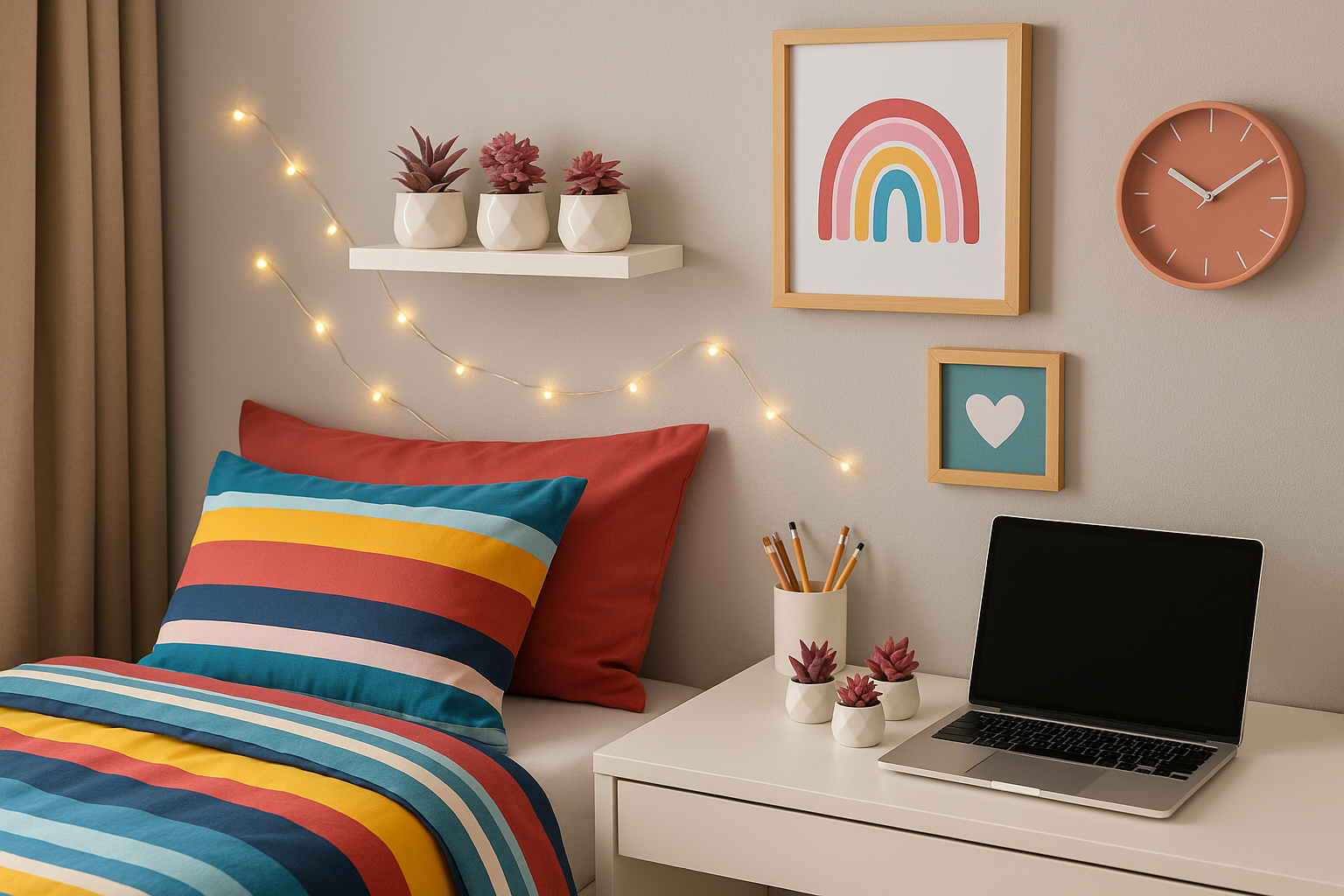 Greendream® Mini Kunstplantjes Set 6 stuks in Keramiek Potje - 6 Stuks Vetplanten - Roze