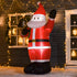 Homcom Santa Claus 240 cm hoog met LED-verlichting Opblaasbaar