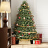 Homcom Kerstboomrok 65 x 65 cm - Kerstboommand van vurenhout - Bruin