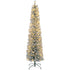 Homcom Kerstboom met Sneeuw met LED Verlichting Ø57 - 210 cm - Metalen voet