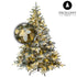 Excellent Trees® LED Otta Witte Kerstboom met Sneeuw en Verlichting 180 cm - Premium kunstkerstboom ⌀114cm - ↕180cm