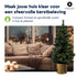 Kerstboom Excellent Trees® Husby 90 cm in Pot met 80 LED lampjes op batterijen - Kunstkerstboom LED verlichting - Hoogwaardig naald PVC
