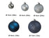 4seasonz® Kunststof Kerstballen set 120 ballen plastic - Zilver/Donkerblauw