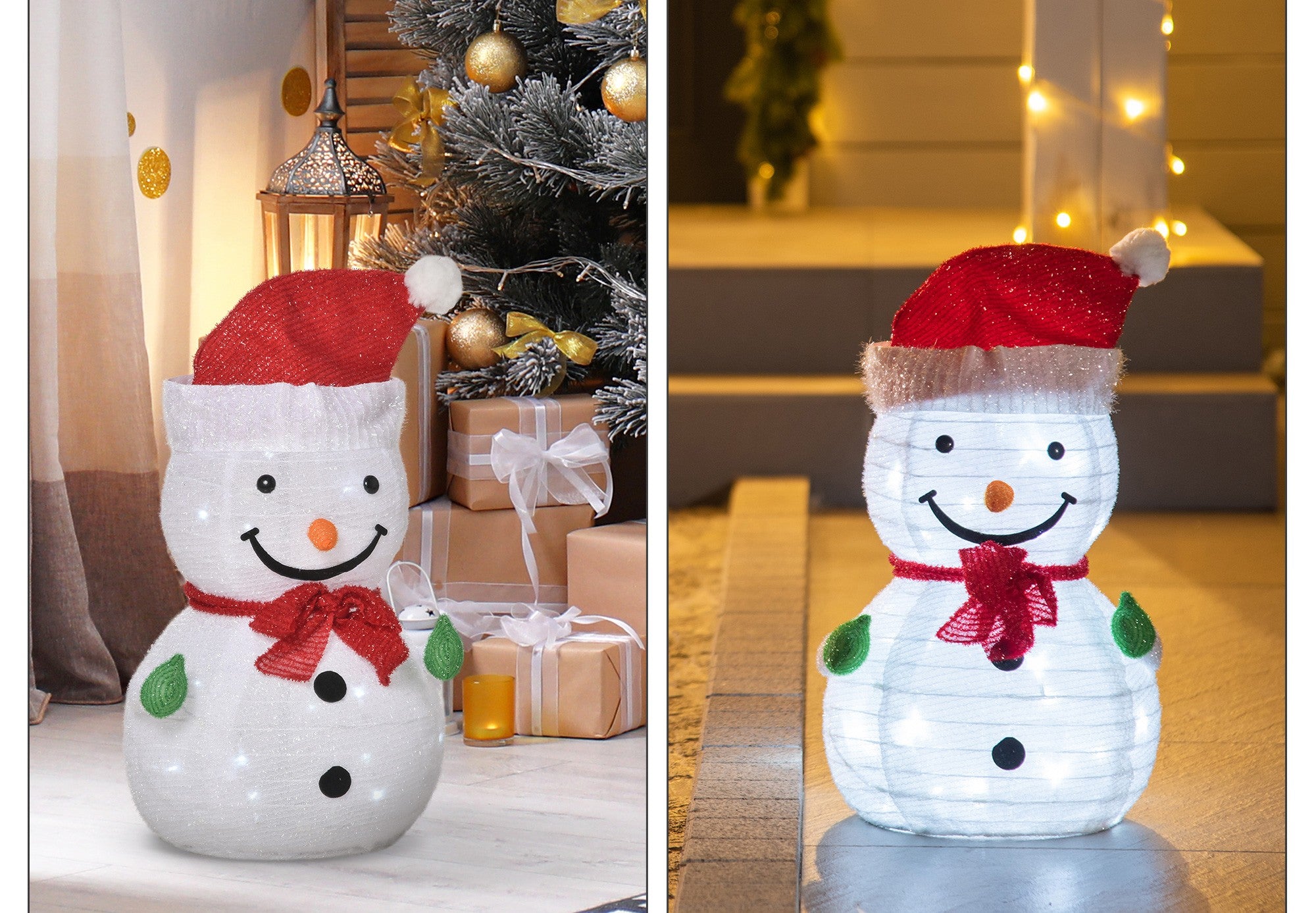 4goodz Opblaasbare Outdoor Sneeuwpop 53 cm hoog met LED Verlichting