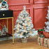 Homcom Mini Kerstboom 92 cm met LED-verlichting sneeuwtakken en dennenappels