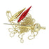 4seasonz® Kerstballen Set 130 Ballen met Piek & Slinger - Goud-Bordeaux