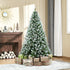 Homcom Kunstkerstboom 800 takken 61 dennenappels sneeuwtoppen- 180 cm