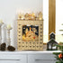 Adventskalender 2025 met LED-verlichting 24 laden 36x52 cm