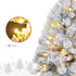 4goodz Mini Kerstboom 92 cm met LED-verlichting sneeuwtakken en dennenappels