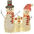 4goodz kerstfiguur Set van Sneeuwmannen met verlichting 148 LED - wit