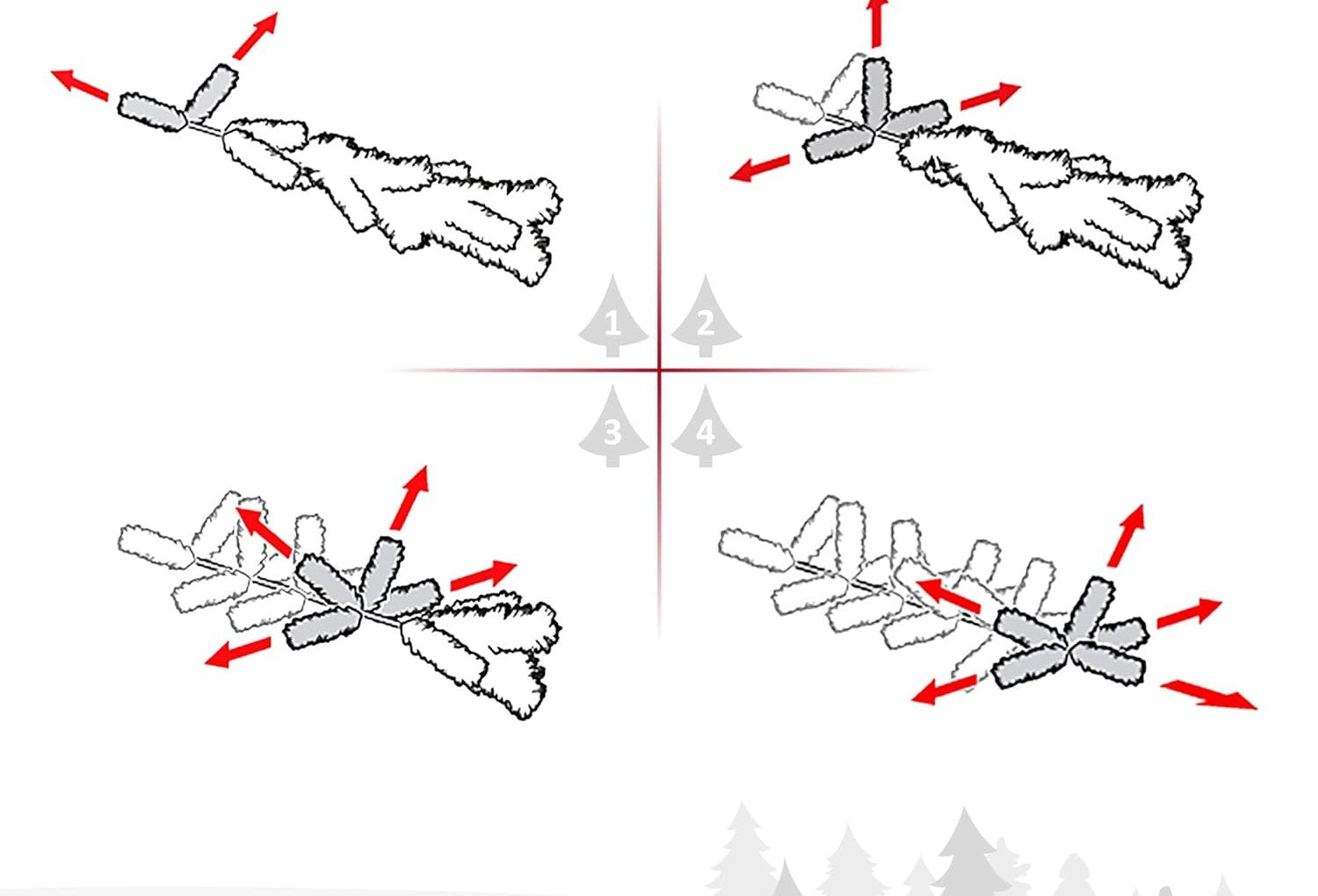 Homcom Kunstkerstboom Smal met metalen standaard - 210 cm - Ø81 cm