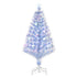 Homcom Kunstkerstboom multi-fiberoptiek met 3 kleuren LED-lampjes 120 cm - Wit/Blauw