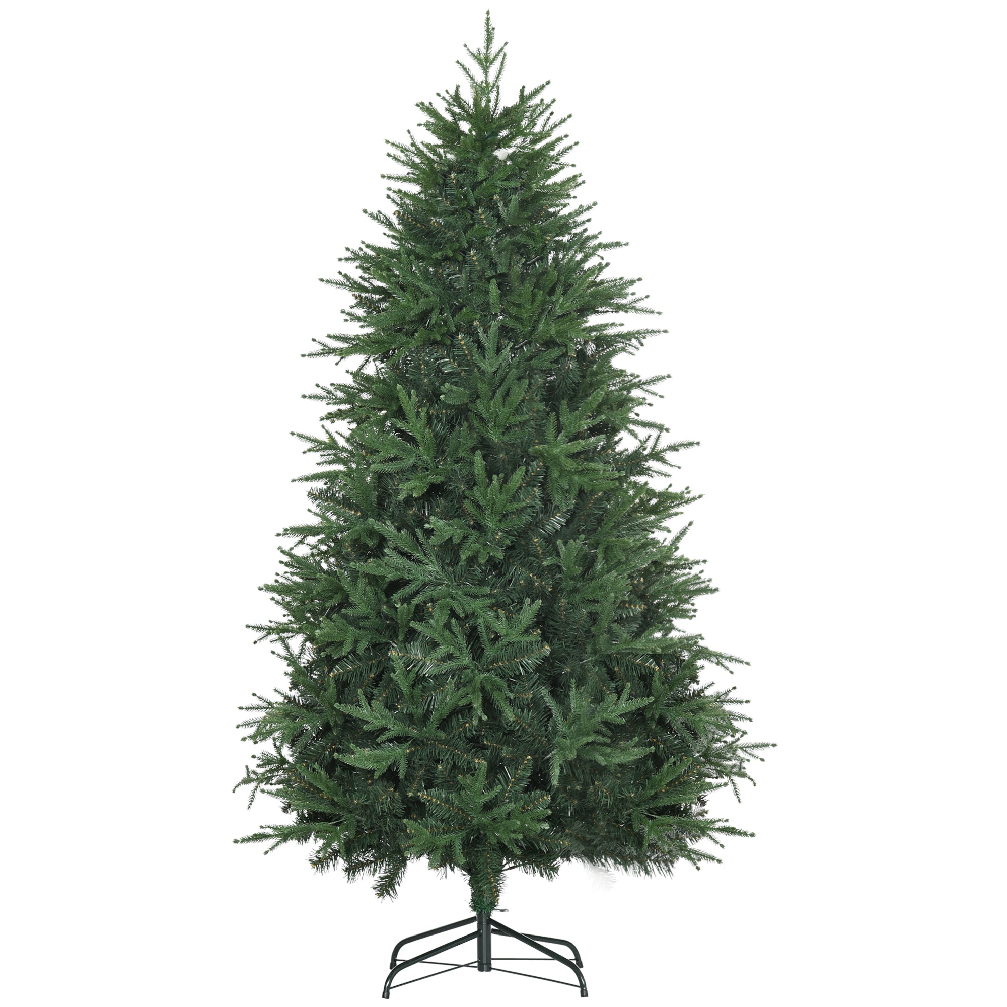 Homcom Kerstboom Realistisch Uiterlijk - Snelle Montage 114 x 180 cm - Groen
