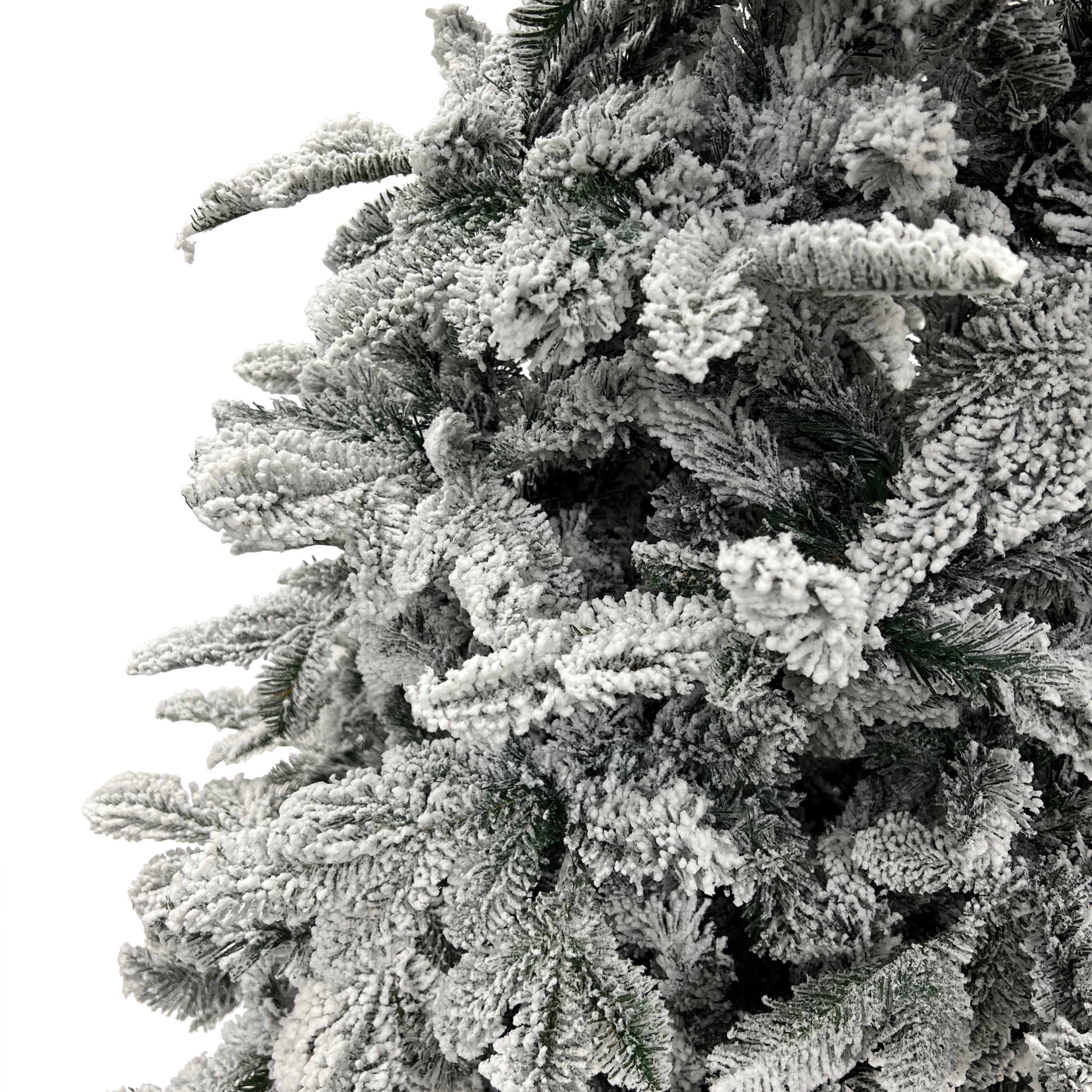 Excellent Trees® LED Otta Witte Kerstboom met Sneeuw en Verlichting 180 cm - Premium kunstkerstboom ⌀114cm - ↕180cm
