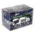 4seasonz® Kunststof Kerstballen set 130 ballen, piek en snoer Zilver/Blauw