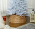 Homcom Kerstboommand - Kerstboomrok van natuurlijke Zeegrass - Ø 60 cm - Kerstboomring