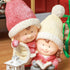 Homcom Kerstkabouter met Boek & Lantaarn, LED, werkt op batterijen, 30 x 23 x 45 cm