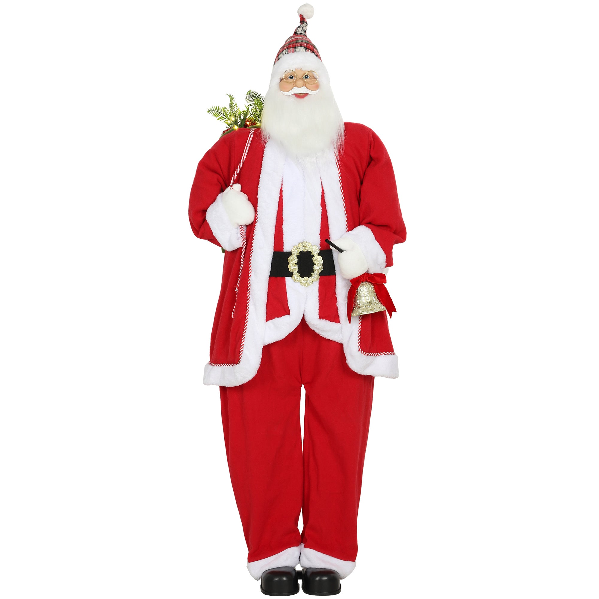 Homcom Bewegende Kerstman op Batterijen 160 cm - Geluidsactivering