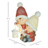 Homcom Kerstkabouter met Boek & Lantaarn, LED, werkt op batterijen, 30 x 23 x 45 cm