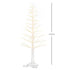 Homcom Kunstkerstboom abstract met LED-verlichting - 150 cm hoog - Wit