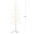 Homcom Kunstkerstboom abstract met LED-verlichting - 180 cm hoog - Wit