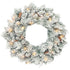 Homcom Kerstkrans met LED-verlichting Sneeuw en Dennenappels  Ø60 cm