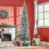 4goodz Kerstboom Smal met Sneeuw - incl. standaard 225 cm - Wit/Groen