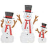 4goodz kerstfiguur Set van Sneeuwmannen met verlichting 148 LED - wit