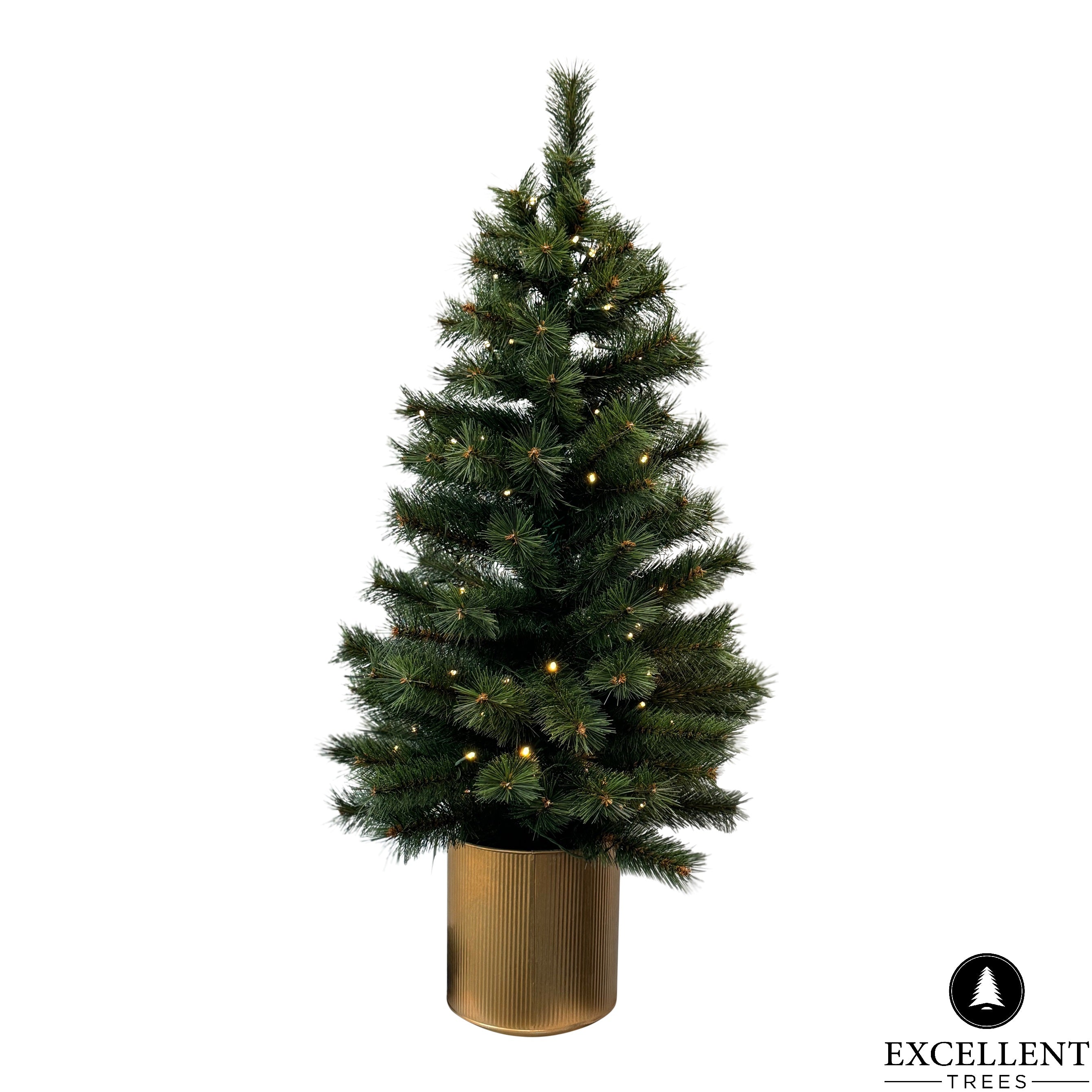 Excellent Trees® Husby Kerstboom 90 cm - Pot - 80 LED op Batterijen