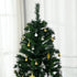 Homcom Kunstkerstboom 180 cm Kunstkerstboom met LED-verlichting, Ballen, Kerstboom met 745 Tips, Kerstdecoratie incl. metalen standaard voor binnen