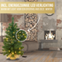 Excellent Trees® Jarbo Mini Kerstboom 60 cm met batterij verlichting - Kunstkerstboom kant en klaar met Verlichting - Hoogwaardig PVC - 35 LED Lampjes