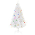 Witte Kunstkerstboom Kant-en-Klaar met decoratie Ø105cm - 180 cm - Wit