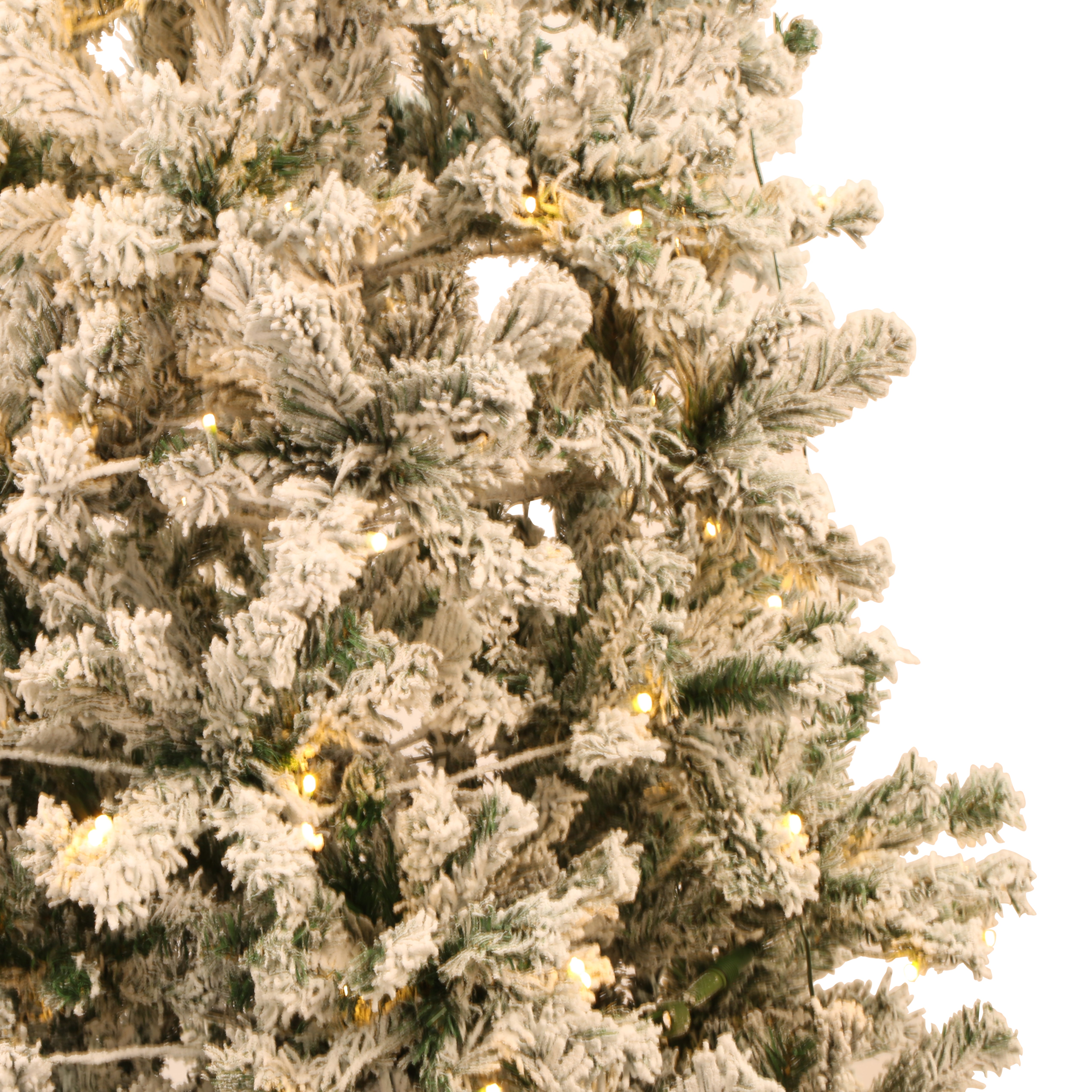 Excellent Trees® Rova Witte Kerstboom met Sneeuw en LED Verlichting ⌀100cm - ↕180cm
