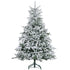 4goodz Kerstboom met kunstsneeuw 180cm met Voet - Wit/Groen
