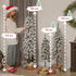 4goodz set 3 Kerstbomen met sneeuw 90/120/150 cm