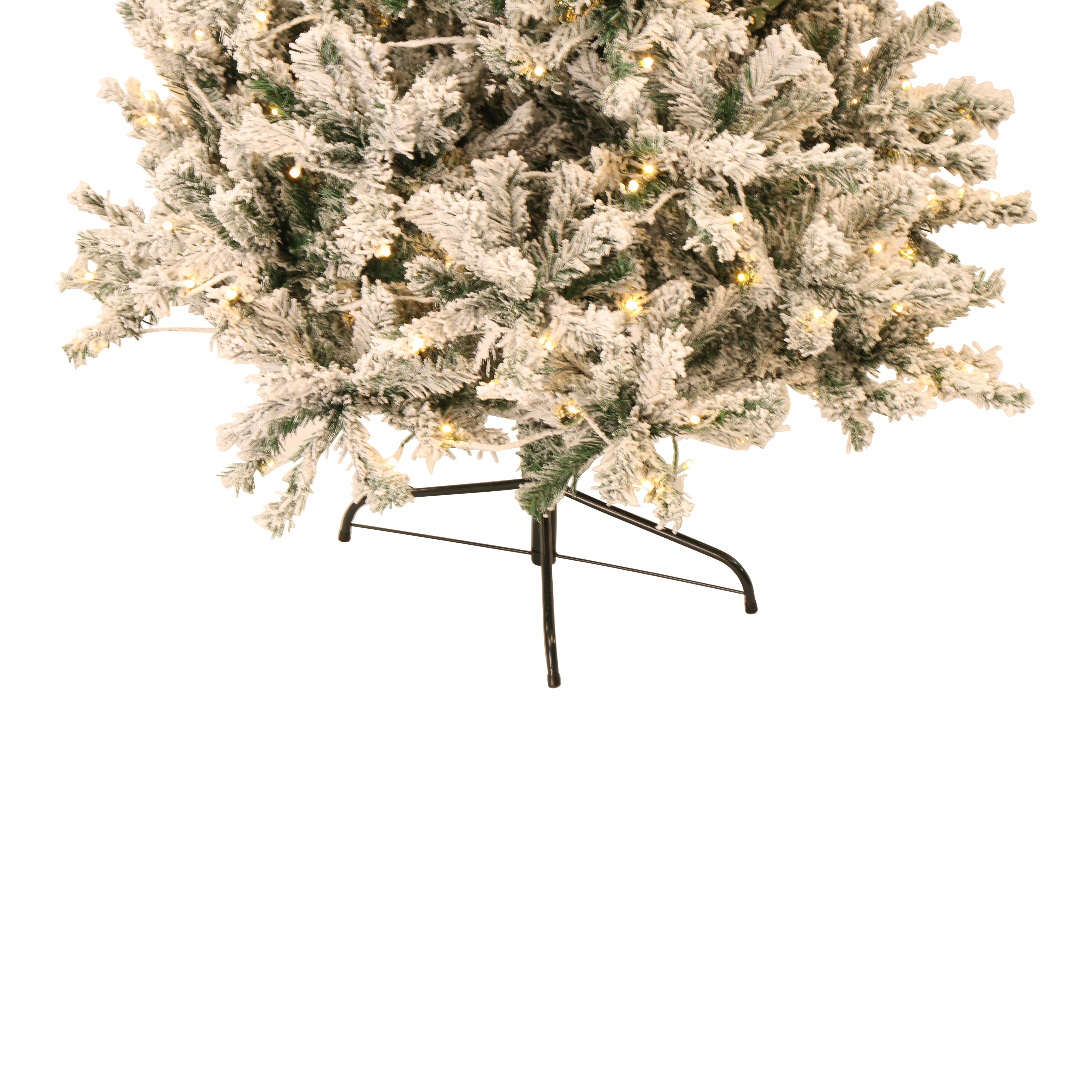 Excellent Trees® Rova Witte Kerstboom met Sneeuw en LED Verlichting ⌀100cm - ↕180cm