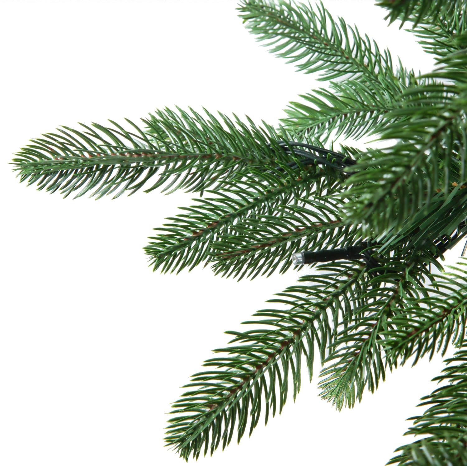 Christmas tree Excellent Trees® LED Falun Green 210 cm - Luxury version - 350 Lights