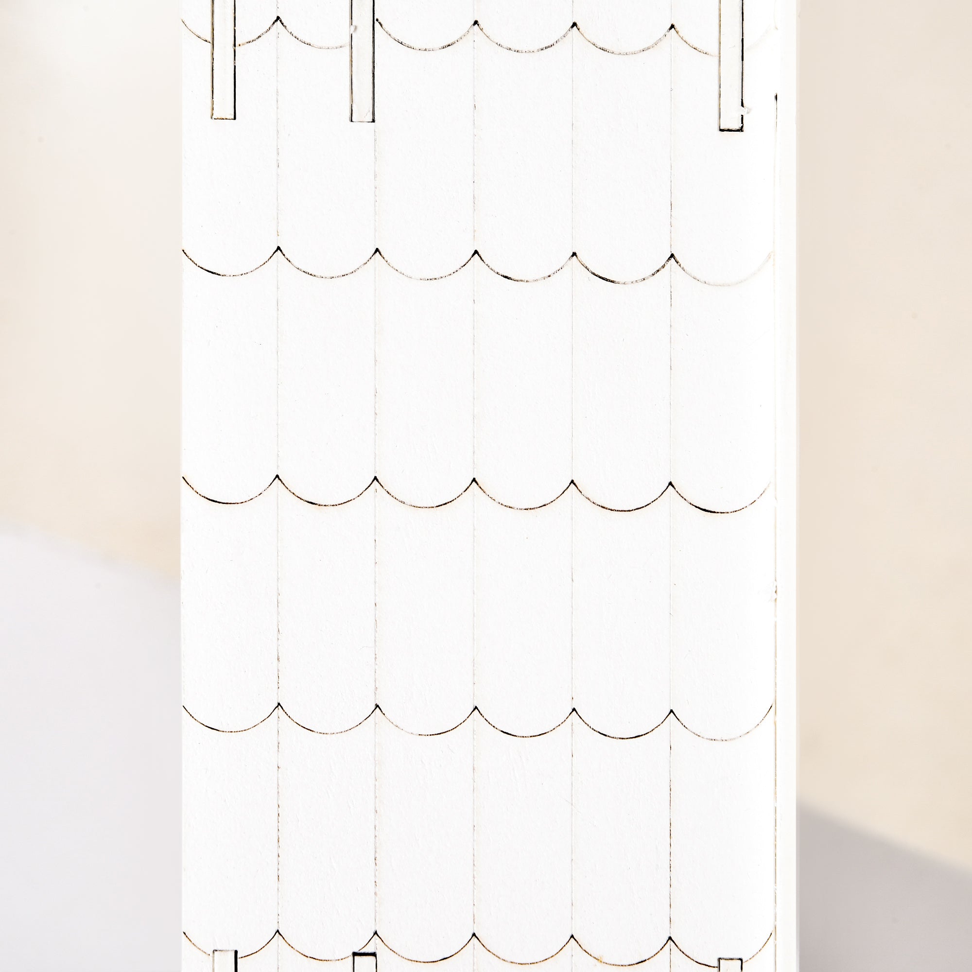 Adventskalender 2025 met LED-verlichting 24 laden 39x42 cm - Wit