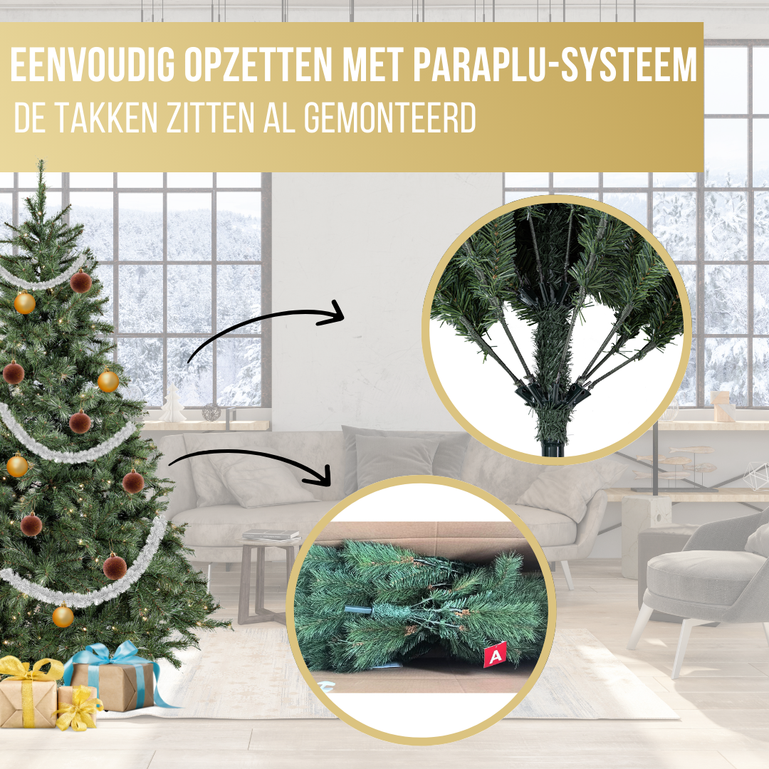 Kerstboom Excellent Trees® Elverum Frosted Premium  - ⌀110cm - ↕150cm