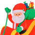 Homcom Opblaasbare Kerstman met Slee met 6 LED-lampjes - Waterdicht 240 cm