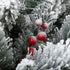 Set van 2 Homcom Kerstbomen met LED verlichting - met prikpen 107 cm