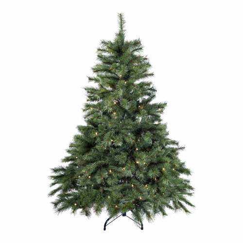 Excellent Trees® Elverum Frosted 150 cm Kerstboom met Verlichting  - ⌀110cm - ↕150cm