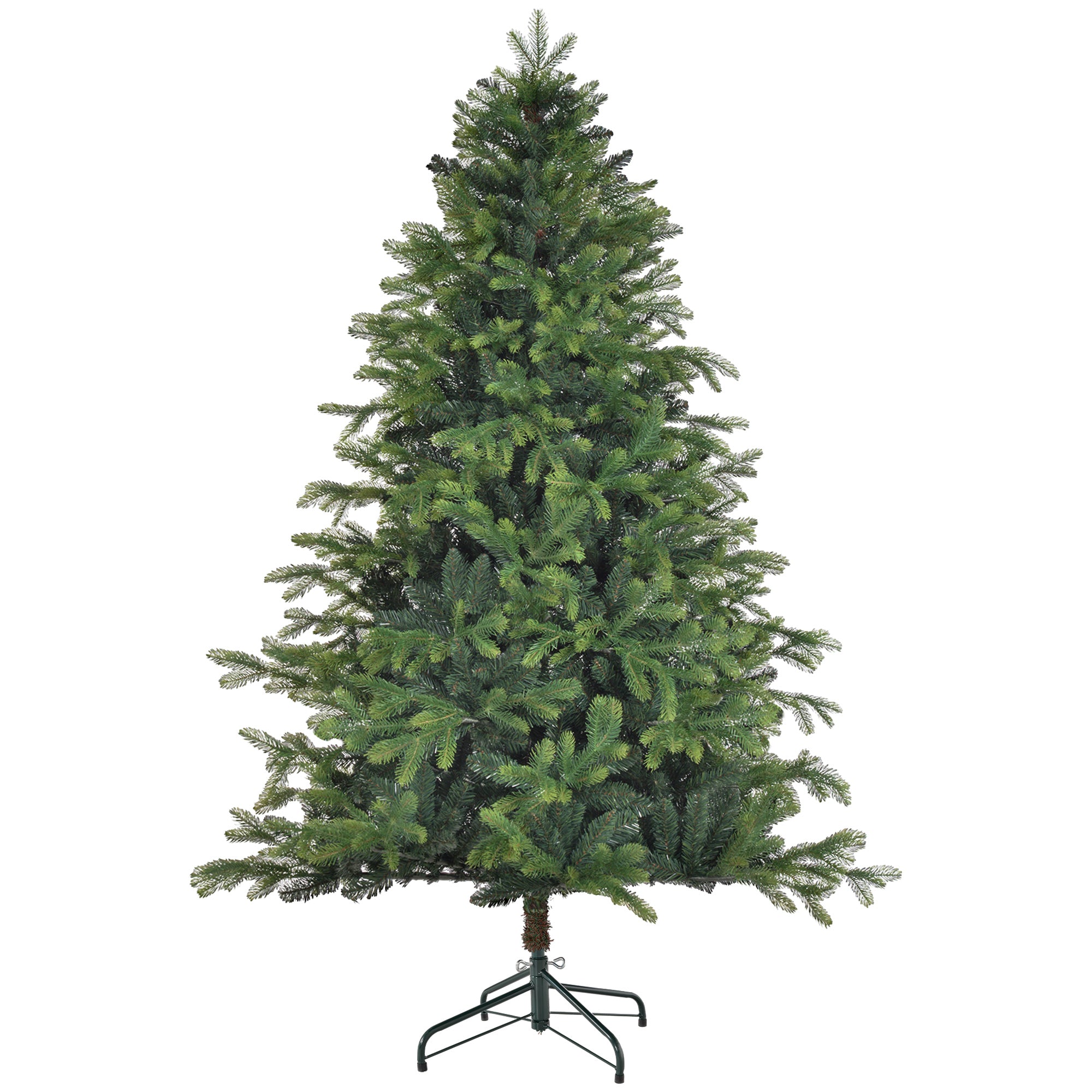 Homcom Kunstkerstboom met stevige metalen voet 183 cm - Groen