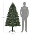 Homcom Kerstboom met realistische naalden Ø90 - 180 cm - Groen