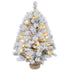 4goodz Mini Kerstboom 92 cm met LED-verlichting sneeuwtakken en dennenappels